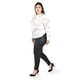 thumbnail image 2 of Blusa Satinada Roman Fashion con Lazo Talla Extra 5101 Blanco, 2 of 6