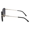 thumbnail image 3 of Lacoste LA 230S Metal Womens Cat-Eye Sunglasses Matte Black 59mm Adult, 3 of 8