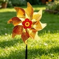 thumbnail image 5 of Shiny Reflective Wind Spinner Pinwheel, Holographic Bird Repellent Garden Decor, Colorful Laser Windmill for Yard, Patio, and Outdoor Landscaping, 5 of 5