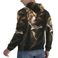 thumbnail image 6 of Sikiie Victorian Gentle Cat Men's Hoodie, Essentials Hoodie, Sweatshirt, Pullover Hooded Sweatshirt for Men-Small, 6 of 7