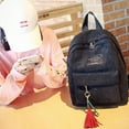 thumbnail image 3 of Toimothcn Woman Mini Simple Corduroy Backpacks Campus Style Simple Solid Color Leisure Schoolbags, 3 of 9