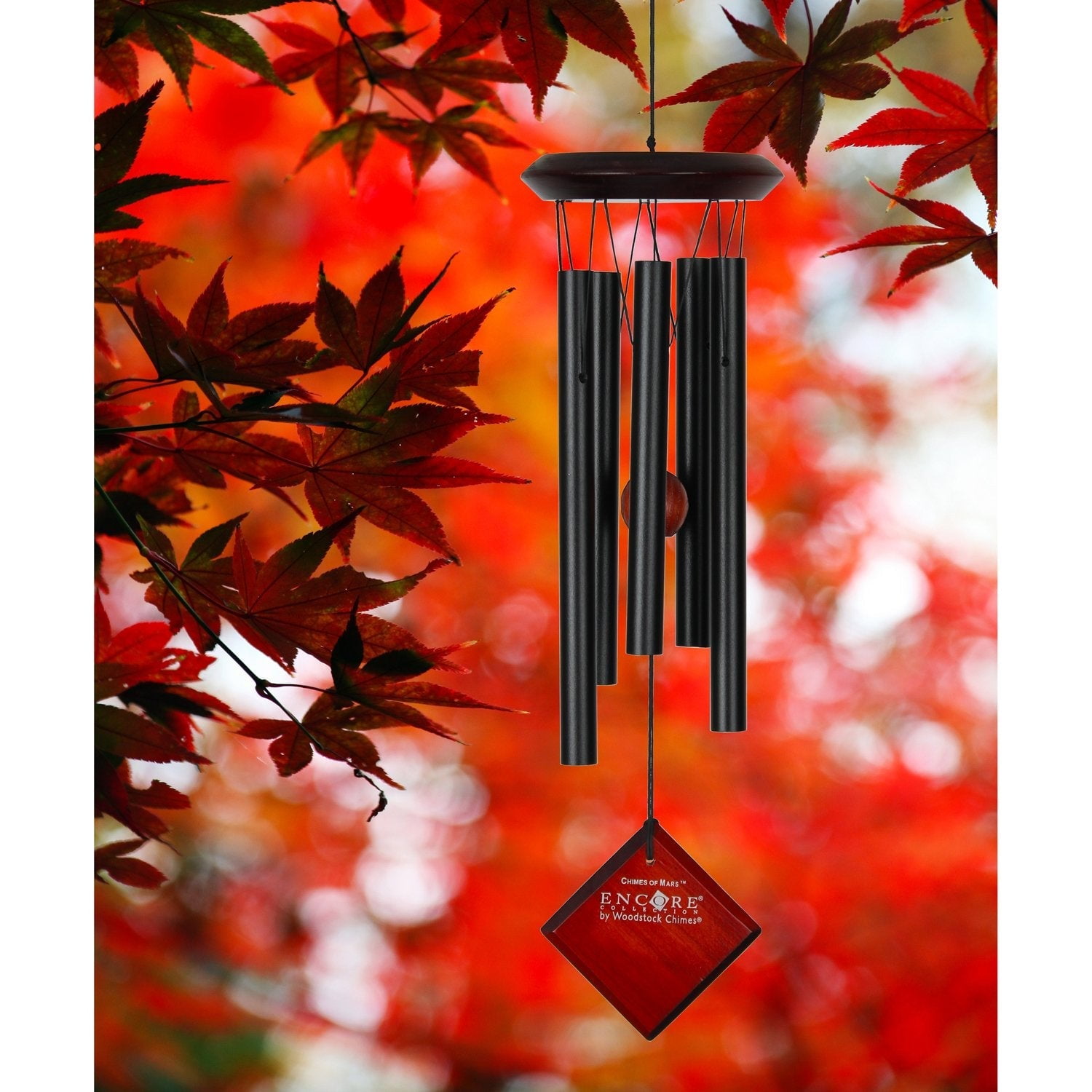 Woodstock Wind Chimes Encore® Collection, Chimes of Mars, 17'' Black Wind Chime DCK17