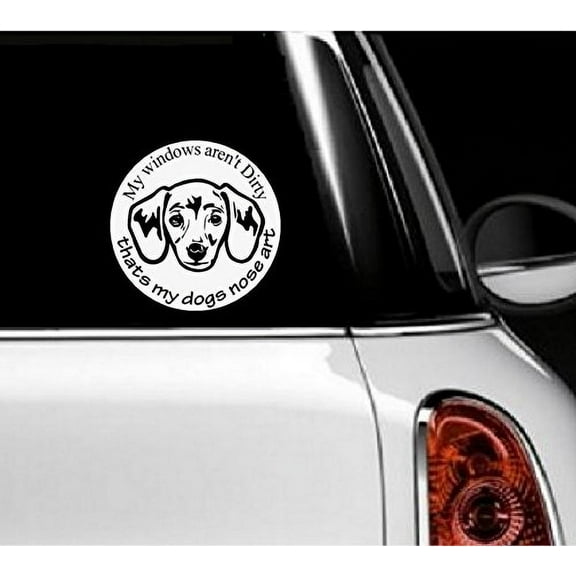 Decal ~ My Windows aren't Dirty, #2~ Wall or Window Decal 6" X 6"