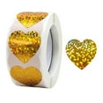thumbnail image 2 of Rollo de 500 pegatinas de corazón con diseño de granja, navideñas, de papel adhesivo. Estilo C, 2 of 9