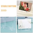 thumbnail image 4 of Clear Display Stand 2Pcs Acrylic Square for Small Picture Easel Office Use, 4 of 9