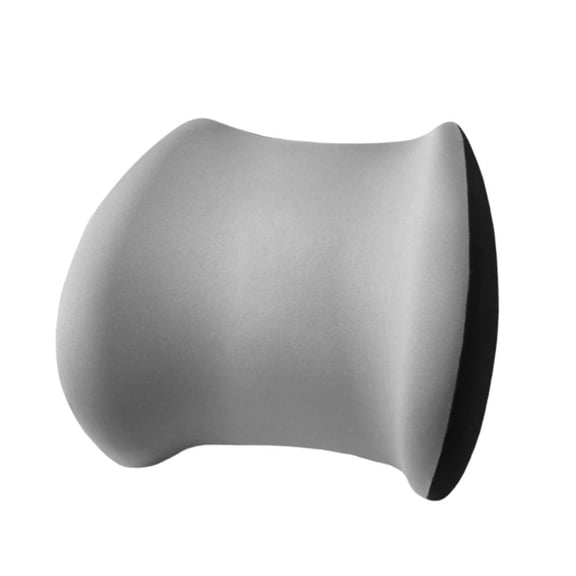 Pitycbo Support Pillow Practical Space Saver Memory Foam Office Chair Lower Back Cushion Gray