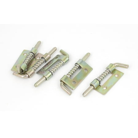 5pcs Bronze Tone Metal Locked Spring Loaded  Bolt Latch for Gate