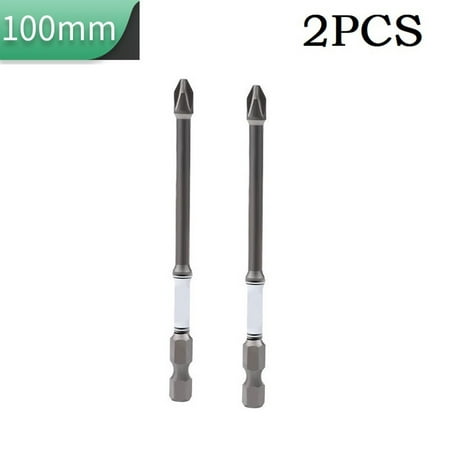 

2Pcs 50-150Mm Ph2 Impact Electric Cross Screwdriver Bits Drill Head Hex Shank