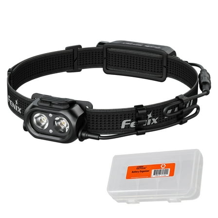 Fenix HP12R-T 1300 Lumen Split Style Running Headlamp (Black)   LumenTac Organizer