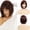 Auburn, variant on Women Short Straight Bob Wig Side Part Side Bangs Heat Resistant Synthetic Hair