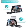 thumbnail image 5 of Santa Claus Premium Fabric Pet Bag - Durable 900D Oxford Cloth - Cozy Sherpa Base - Ideal for Cats - Adjustable Nylon Webbing Straps - 17x10x11.8in/43x26x30cm Size, 5 of 7