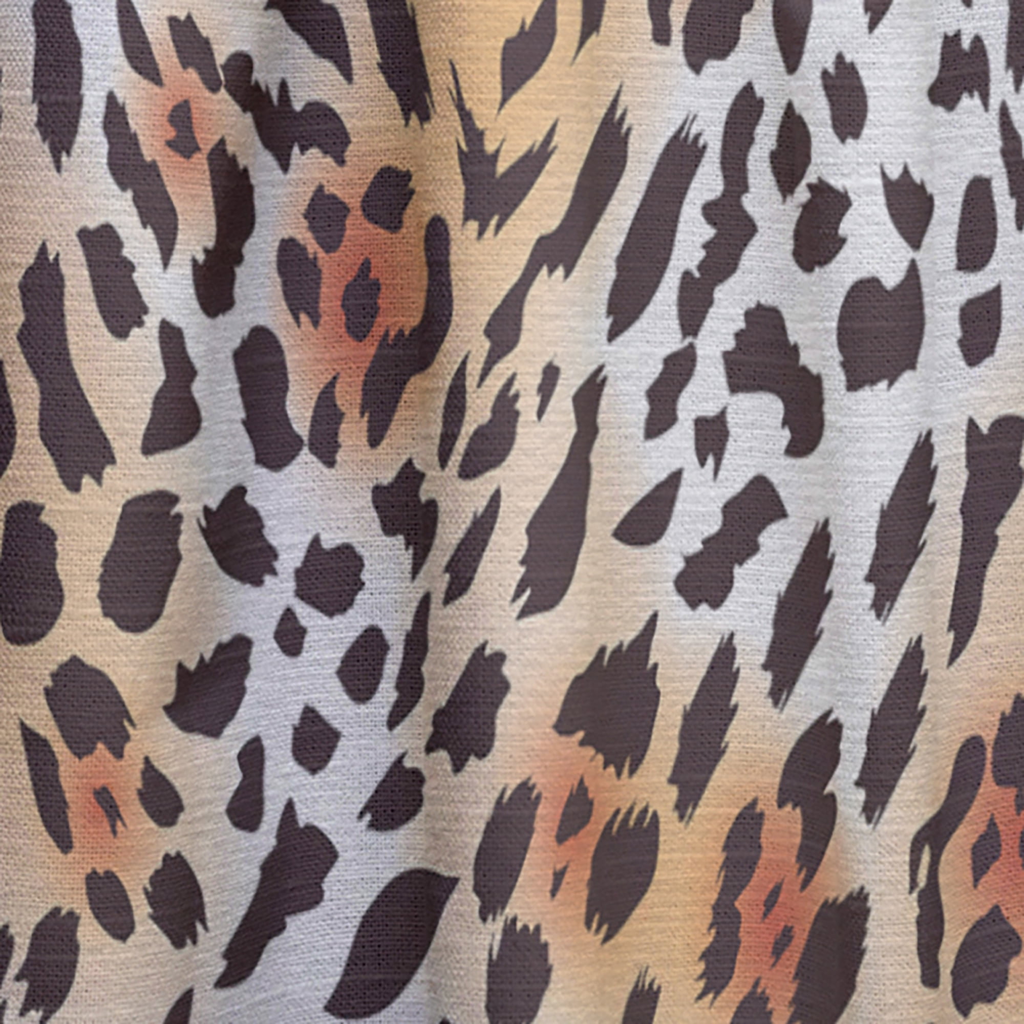 Designart 'Leopard Fur Safari Pattern II' Mid-Century Modern Curtain Panel