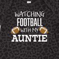 thumbnail image 4 of Inktastic Watching Football with My Auntie Boys or Girls Baby Bodysuit, 4 of 5