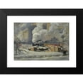 thumbnail image 2 of James Edward Hervey MacDonald 18x14 Black Modern Framed Museum Art Print Titled - Tracks and Traffic (1912), 2 of 5