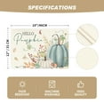thumbnail image 4 of Smile Hello Pumpkin Floral Maple Leaves Fall Placemats 12 x 18 Set of 4 Blue, 4 of 6