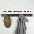 thumbnail image 6 of CONSDAN Coat Rack Wall Mount, USA Grown Hickory Coat Hooks with 7 Hooks, Wooden Coat Hanger Wall Mount for Hanging Coats, Jacket, Clothes, Hat, Dark Walnut, 6 of 7