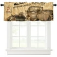 Alphabet Car Machinery Vintage Car Retro Curtains in the Bedroom Living ...