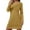 Yellow, variant on Helii Solid Color Nightgowns for Women Crewneck Long Sleeve Sleepshirt Soft Comfy Dressy Pajamas Casual Sleepwear Sky Blue M