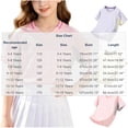 thumbnail image 3 of Girls Athletic Shirts Short Sleeve Crewneck T Shirts Active Sports Top Tennis Gym Workout Tshirt Summer Tees for Kid Pink, 3 of 5