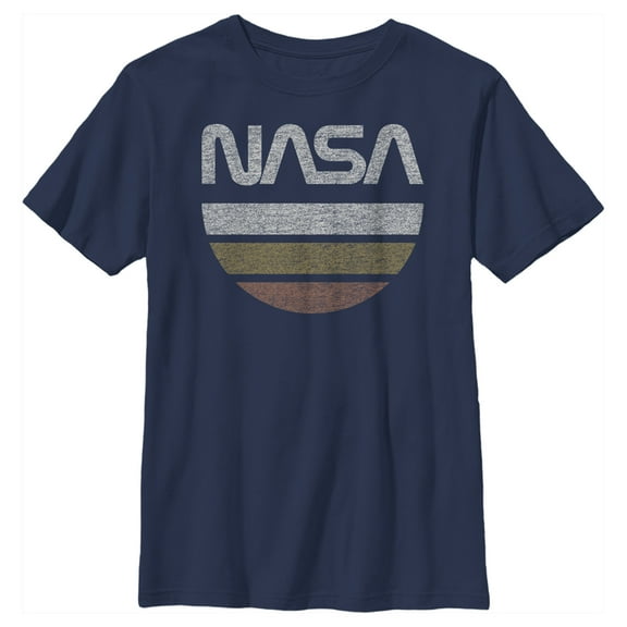 Boy's NASA Half Moon Graphic Tee Navy Blue Small