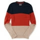 thumbnail image 1 of Aeropostale Mens Colorblock Knit Pullover Sweater, Naranja, X-Large Aeropostale Pull-over, 1 of 2