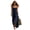 Navy Blue, variant on Joernso Women's Sleeveless Maxi Dress, Square Neck Spaghetti Strap Casual Long Dress, Summer Slit Beach Vacation Sundress