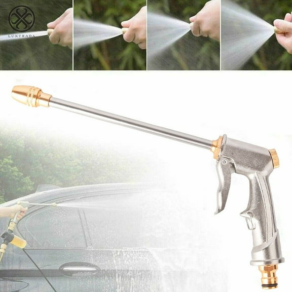 Luxtrada High Pressure Power Gun Water Spray Garden Hose Nozzle Car Clean Washer Tool