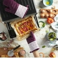 thumbnail image 3 of KitchenAid Albany Oven Mitt 2-Pack Set, Beet, 7"x13", 3 of 5