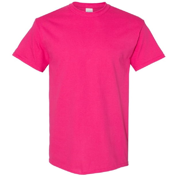 Gildan - Camiseta básica de manga corta Modelo Heavy Cotton para hombre - 100% algodón gordo (Heliconia)