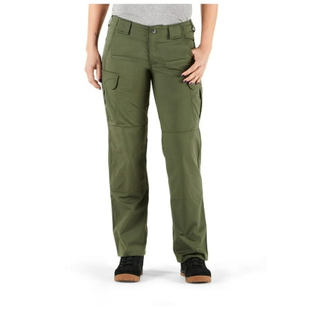 UPC: 0844802359528 | 5.11 Work Gear Women s Stryke Operator Uniform Pants  Flex-Tac Ripstop  Teflon Finish  TDU Green  4  Regular  Style 64386