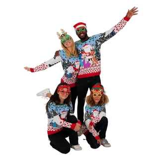 Pull De Noël "Ugly Christmas Sweater" Coca-Cola - Taille Large (L) - Rouge Et Blanc - 100% Acrylique - Neuf Sans étiquette