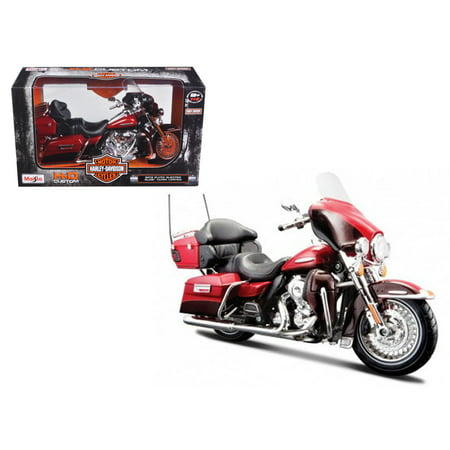 2013 Harley Davidson FLHTK Electra Glide Ultra Limited Red Bike Motorcycle Model 1/12 by