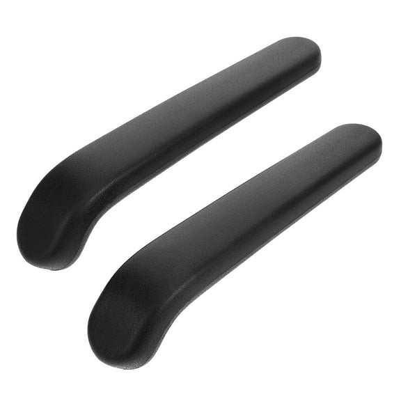 STRANDCHIC Adjustable Replacement Armrest Arms 2 Pieces Black PU Plastic for Office Chair Back to School Use