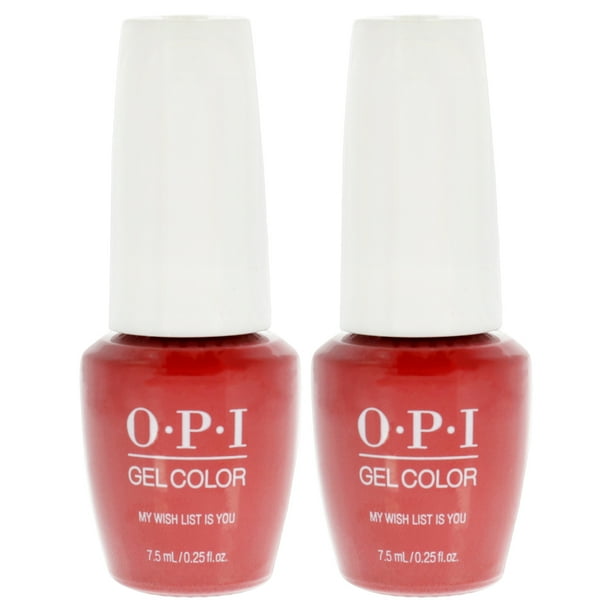 GelColor - HPJ10B My Wish List is You de OPI para mujeres - Esmalte de uñas de 0,25 oz - Paquete de 2