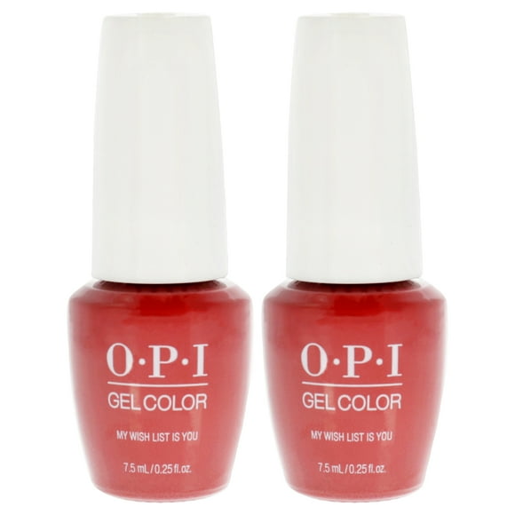GelColor - HPJ10B My Wish List is You de OPI para mujeres - Esmalte de uñas de 0,25 oz - Paquete de 2