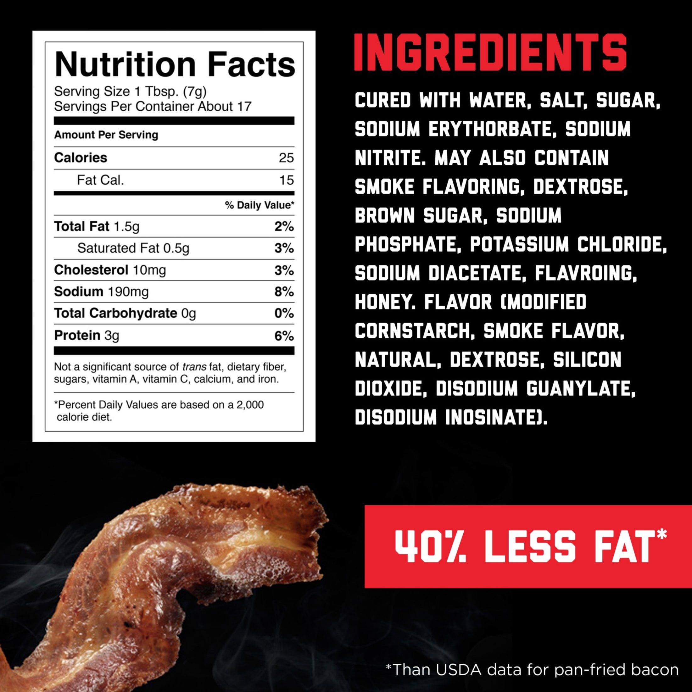 (8 pack) HORMEL Real Crumbled Bacon Topping, Applewood Smoke Flavored, Shelf Stable, 3 oz Plastic Bag
