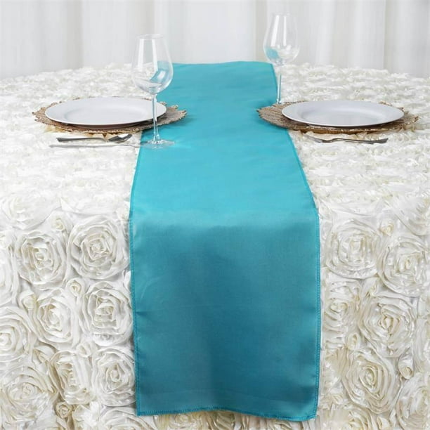 Efavormart Premium Polyester Table Top Runner For Weddings Birthday