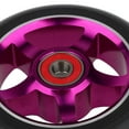 thumbnail image 3 of de rueda de patinete de con núcleo de aleación de metal de 100 mm con rodamiento - púrpura Cola rueda de scooter de truco, 3 of 8