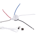 thumbnail image 2 of Ceiling Fan Switch Kit 3 Speed 4 Wire, Zipper Control Switch, ZE-208S Pull Wire with Rope Bronze, 2 of 4