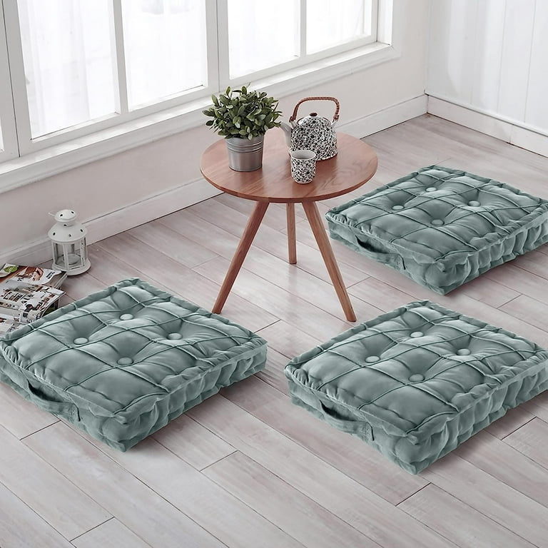 WOWMAX Floor Cushion, Square Floor Pillow, Thick Meditation