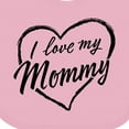 thumbnail image 4 of Inktastic I Love My Mommy in Black Chalk Heart Boys or Girls Baby Bib, 4 of 4