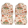 thumbnail image 3 of LAKIMCT Mushrooms Daisy Pattern Car Seat Covers Vehicle Front Seat Covers Universal Fit Seat Protector, 3 of 9