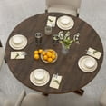 thumbnail image 2 of ChVans 47" Round Dining Table for 4 People, Rustic Farmhouse Wooden Round Table for Kitchen Living Roon Dinning Room, 2 of 11