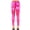 Hot Pink, variant on LAVRA Women's Metallic Shiny Full Length Leggings
