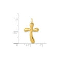 thumbnail image 2 of Gem & Harmony 14K Yellow Gold Freeform Cross Pendant Necklace with Chain for Women, 2 of 5