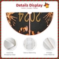 thumbnail image 3 of Fotbe HAPPY NEW YEAR 2024 Pattern Christmas Tree Skirt, Tree Skirts Plush Christmas Decorations, Christmas Tree Skirts Xmas Decorations Holiday Party Decor-36", 3 of 6