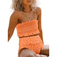 thumbnail image 2 of Maillots de Bain Bandeau 2 Pièces Taille Haute pour Femmes, 2 of 7