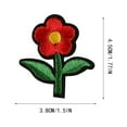 thumbnail image 2 of Vaidha 10Pcs Rose Embroidery Badge Clothes Fabric Patch Applique Decor DIY, 2 of 2