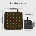 thumbnail image 3 of Rainbow Leaf Foldable Seat Cushion for Bleachers, Stadium Seats, Camping & Outdoor Events, Portable Lightweight Pad with Carabiner, 3 of 6