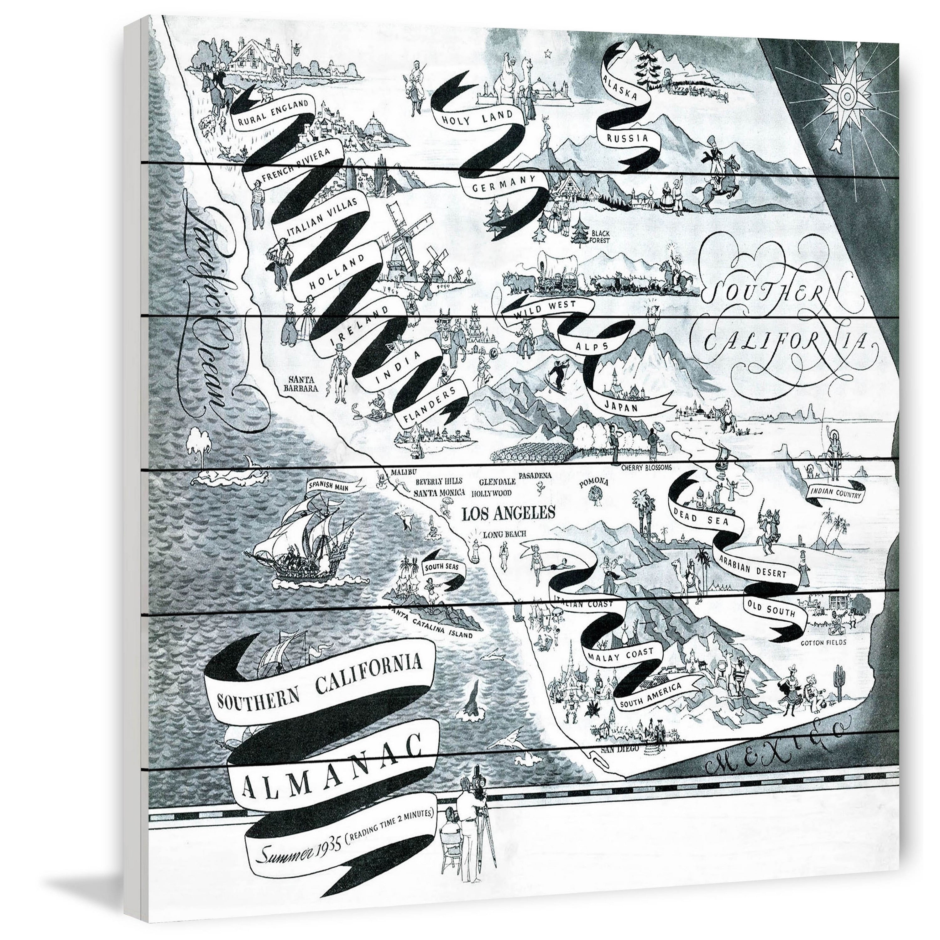 Marmont Hill Southern California Almanac Painting Print